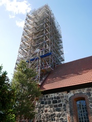 Kirchturm eingerüstet #1
